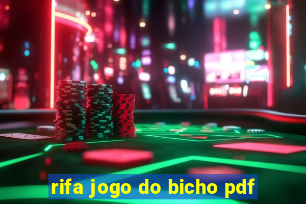 rifa jogo do bicho pdf